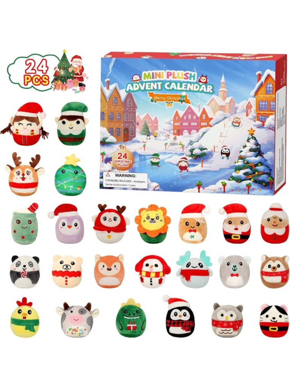 2026 Plush Toy Advent Calendar - 24 Days of Kawaii Squishy Stuffed Animals